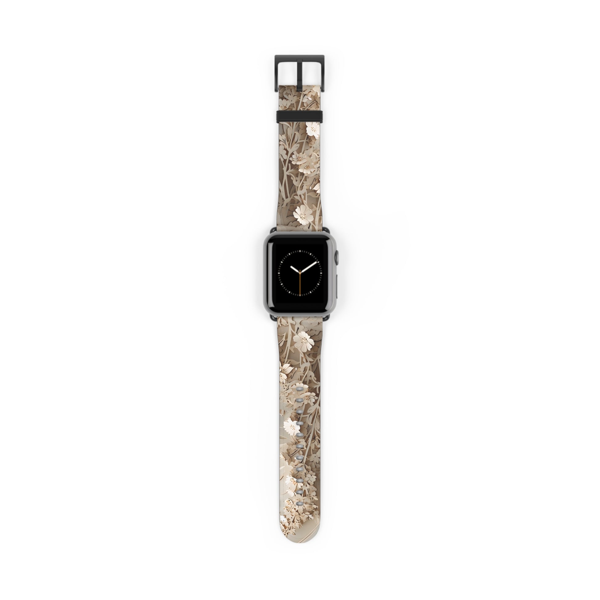 Moonlit Garden Apple Watch Band - Premium Custom Strap for Series 1-9, SE & Ultra - Artistic Vegan Leather
