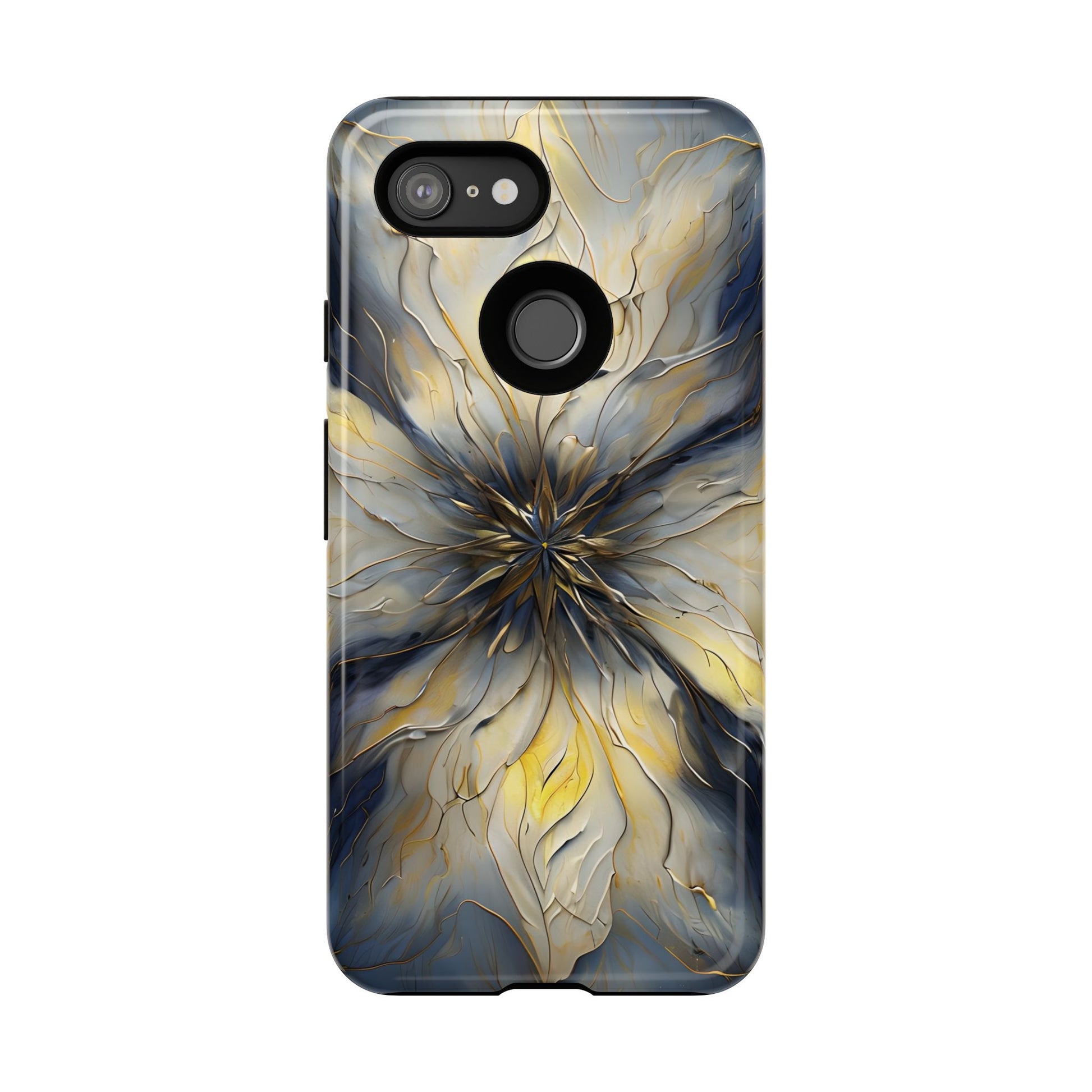 Luminous Petal Tough Case for Google Pixel 3 - Premium Artistic Shockproof Cover, Elegant Protective Phone Case