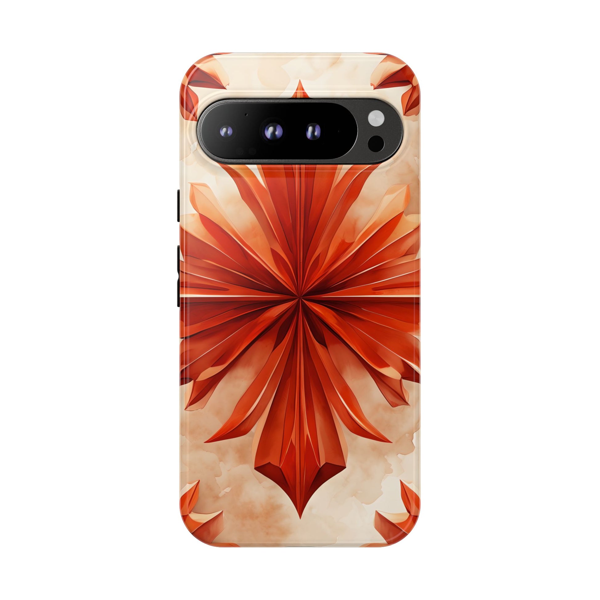 Sunset Fleur Google Pixel 9 Pro XL- Kaleidoscope Collection of MagSafe Compatible - Vibrant Sunset Flower Design