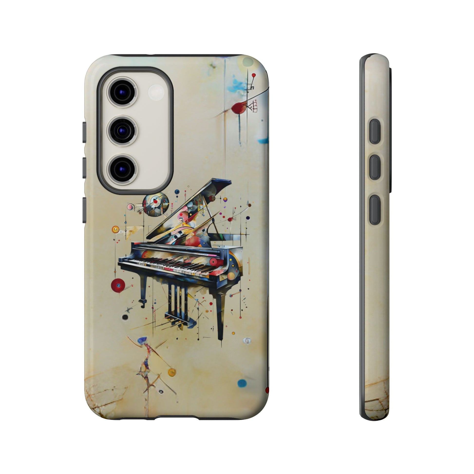 Keys of Imagination Artistic Grand Piano Tough Case for Samsung Galaxy S23 - Shockproof Phone Cover