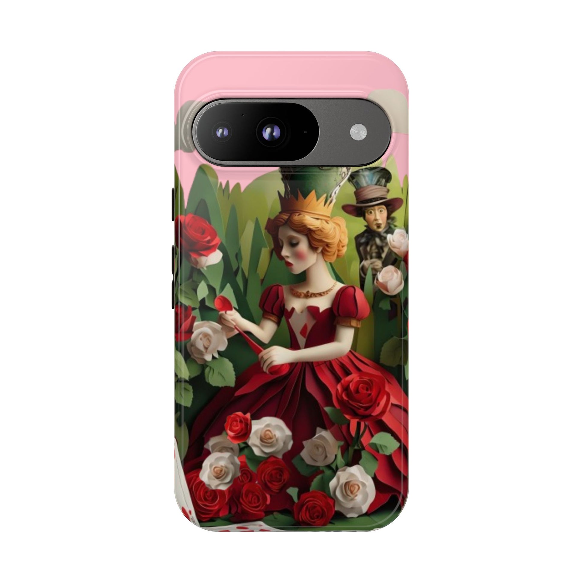 Regal Rose Court - Google Pixel 9 - Tough Phone Case -Whimsical Fantasy Floral Design