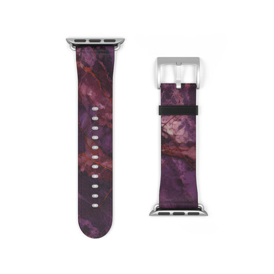 Amethyst Current Apple Watch Band Strap - Purple Marble design