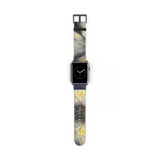 Luminous Petal Designer Watch Band - Artistic Nylon Strap for Apple Watch - Premium, Comfortable, Gift-Ready