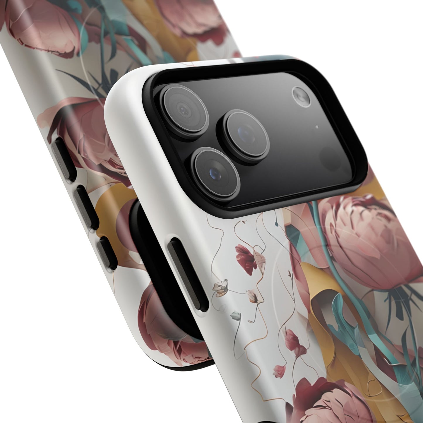 Blushing Peony Veil iPhone MagSafe Case