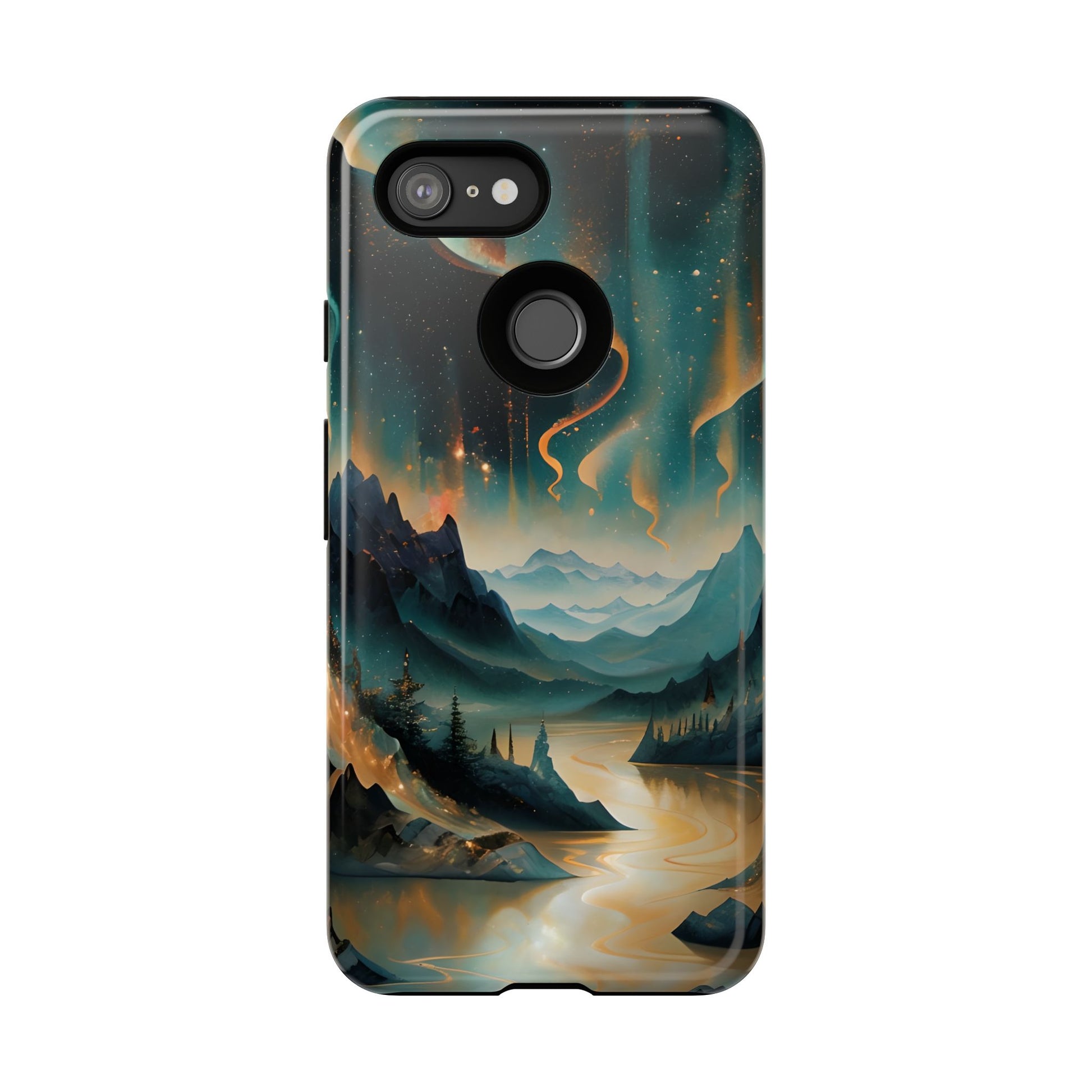Aurora Dreamscape Tough Case for Google Pixel 3 - Northern Lights Artistic Shockproof Cover, Elegant Protective Phone Case