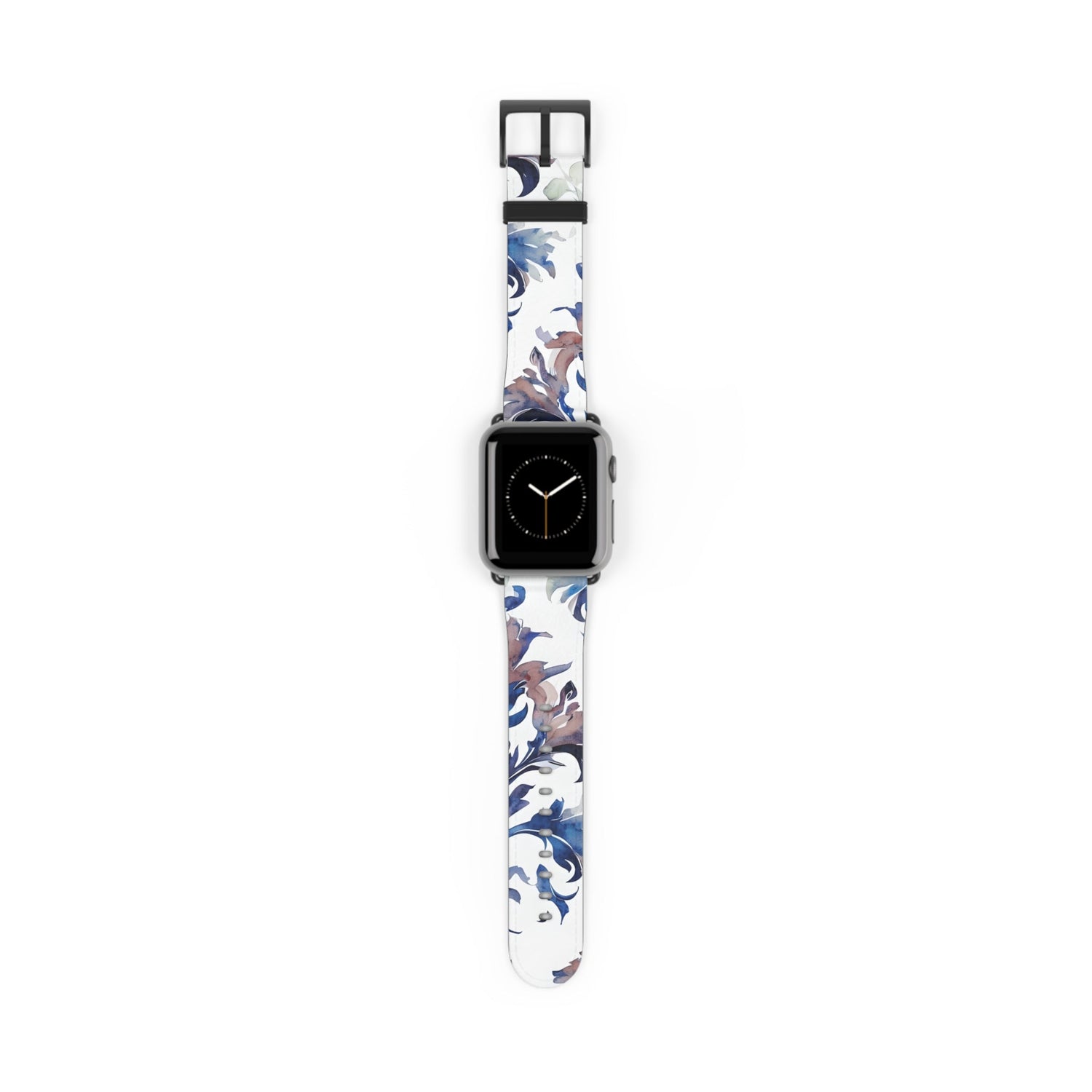 Delft Reverie Apple Watch Band - blue and white floral watch strap