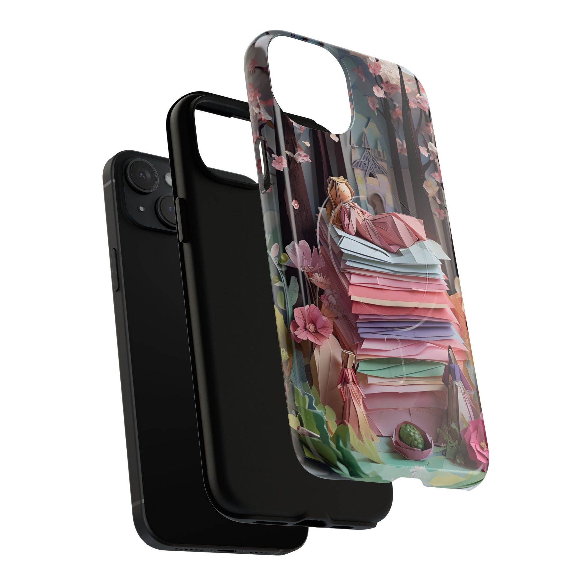 A Good Night's Sleep - iPhone 15 Plus MagSafe Phone Case - Whimsical Fantasy Floral Design