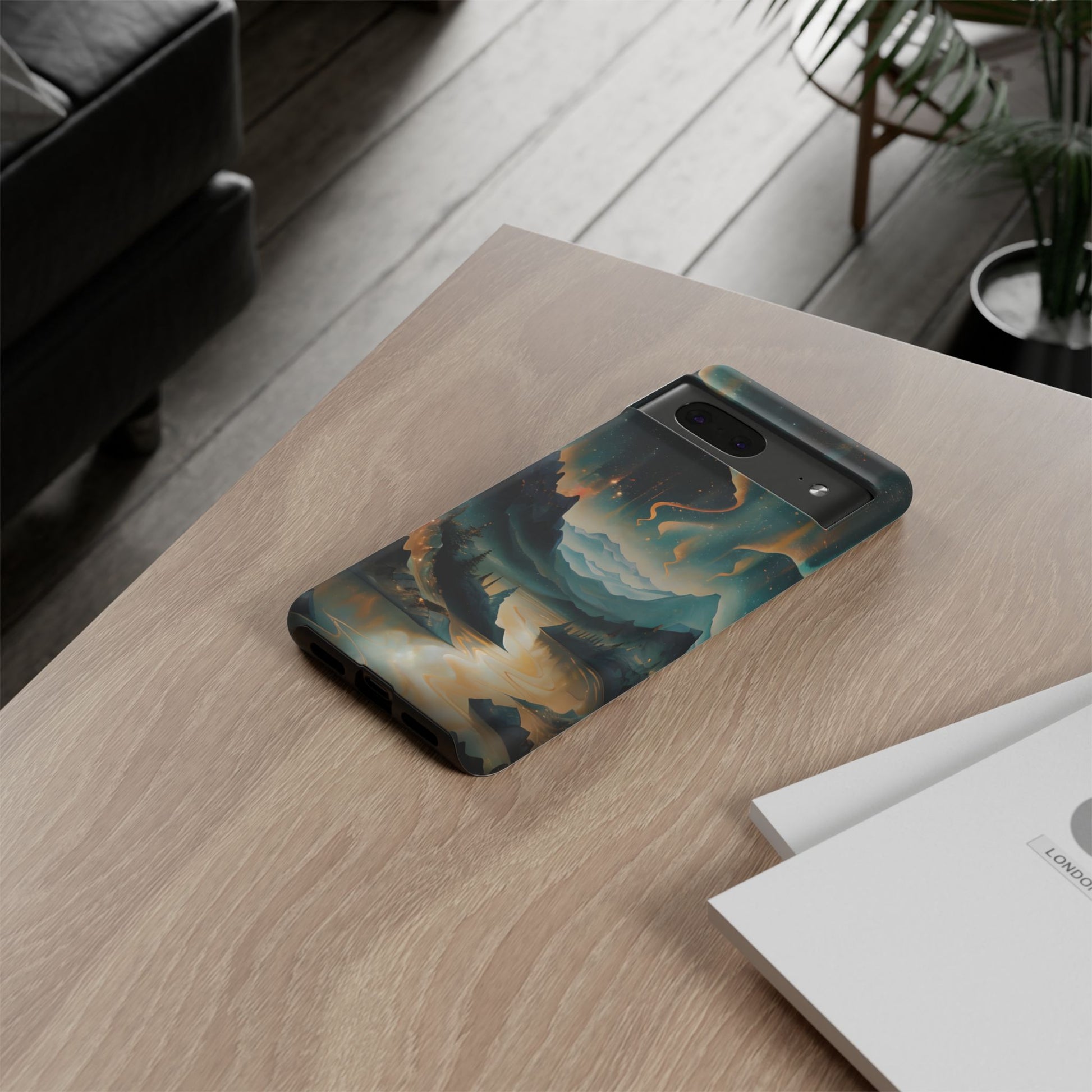 Aurora Dreamscape Tough Case for Google Pixel 7 - Northern Lights Artistic Shockproof Cover, Elegant Protective Phone Case