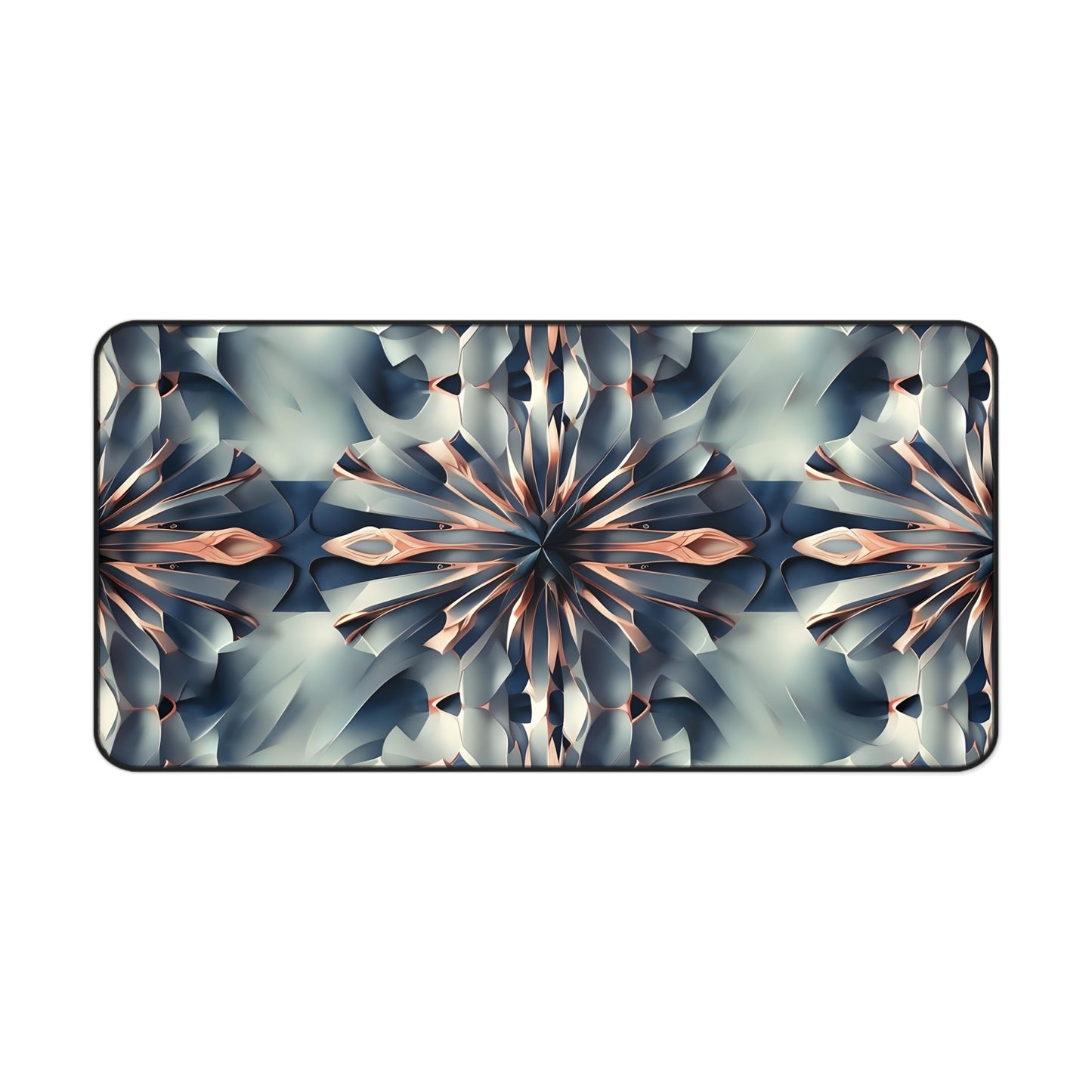 Obsidian Kaleidoscope Desk Mat - Premium Office Desk Pad, 3 Sizes Available, Artistic Workspace Protection