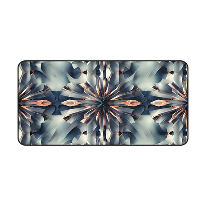 Obsidian Kaleidoscope Desk Mat - Premium Office Desk Pad, 3 Sizes Available, Artistic Workspace Protection