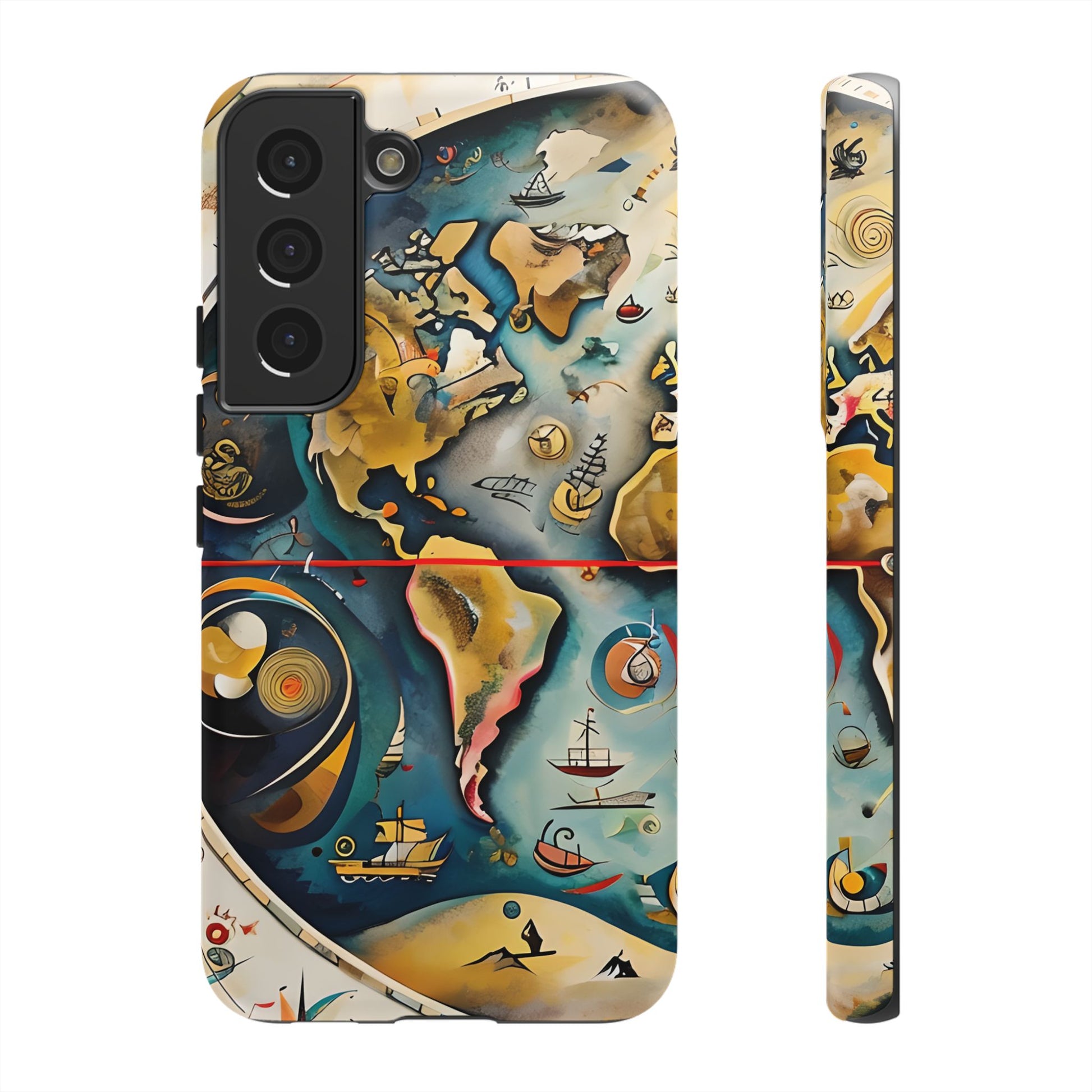 Celestial Map Samsung Galaxy S22 Tough Case - Vintage Map - Premium Abstract Design