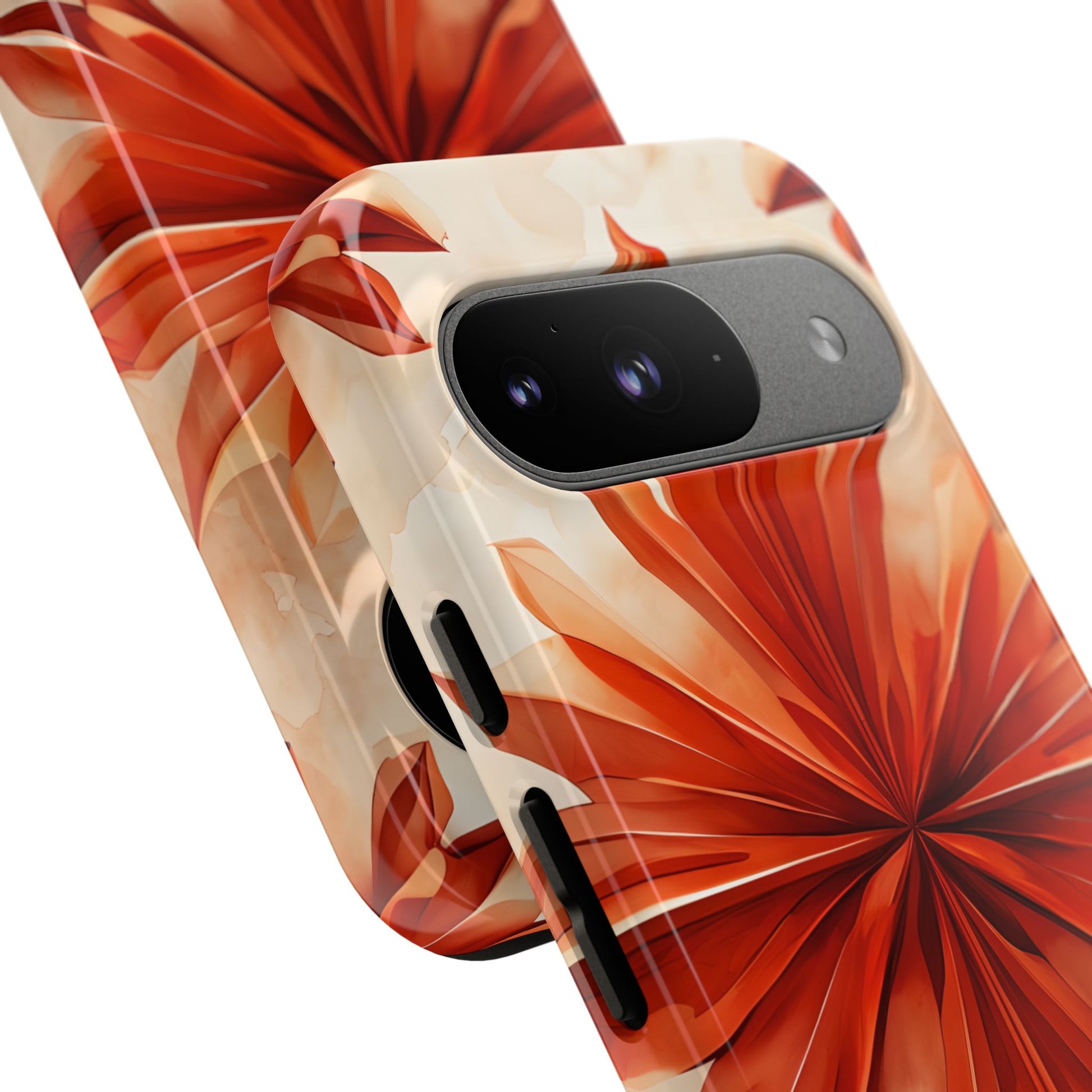 Sunset Fleur Google Pixel 9 - Kaleidoscope Collection of MagSafe Compatible - Vibrant Sunset Flower Design