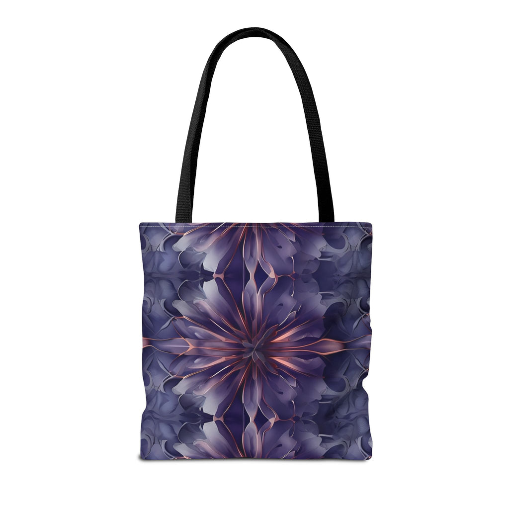 Twilight Tapestry Tote Bag (16x16, 18x18), Dreamy Sculpted Motif in Soft Beige, Flat Printed Canvas Reusable Nature-Inspired Canvas Bag