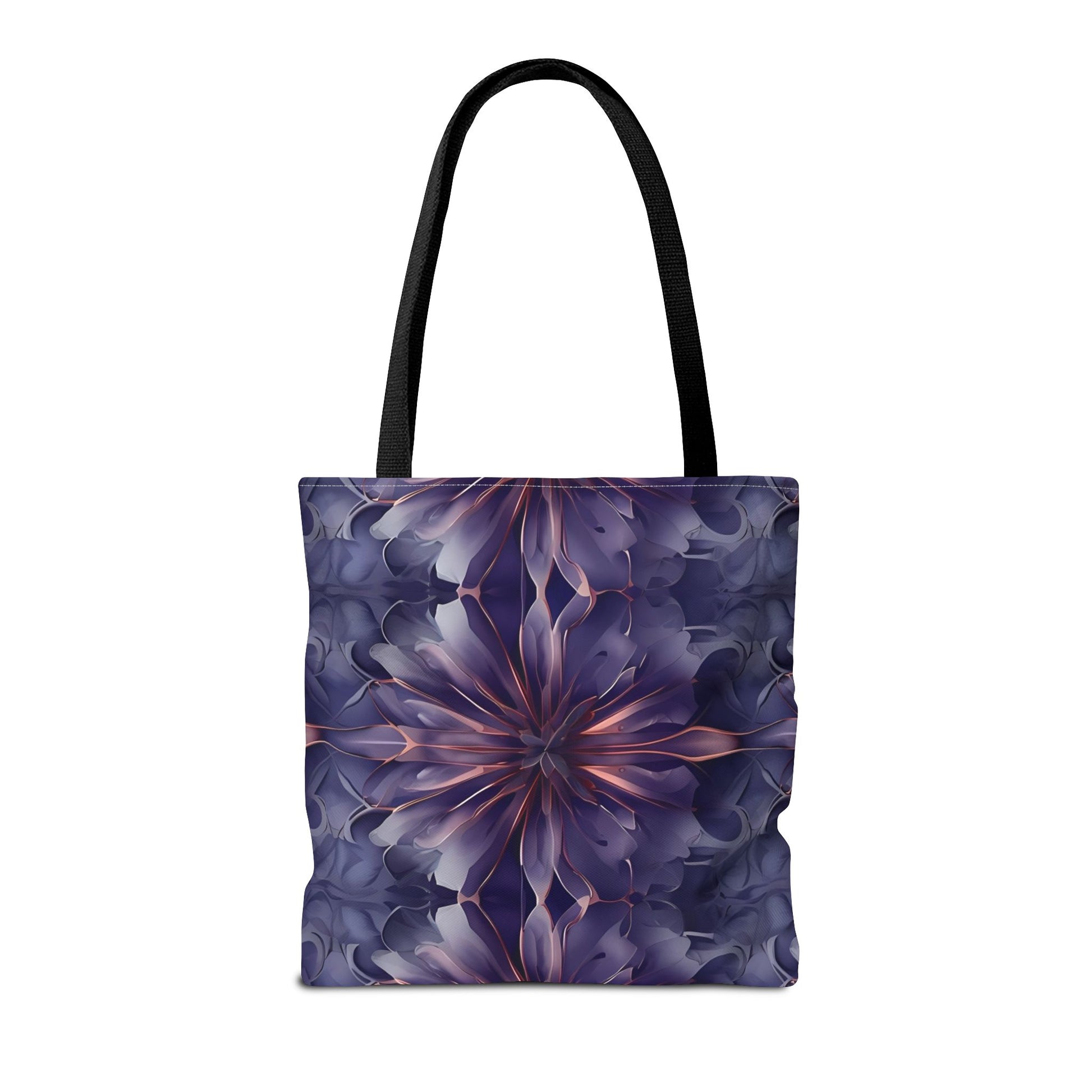 Twilight Tapestry Tote Bag (16x16, 18x18), Dreamy Sculpted Motif in Soft Beige, Flat Printed Canvas Reusable Nature-Inspired Canvas Bag