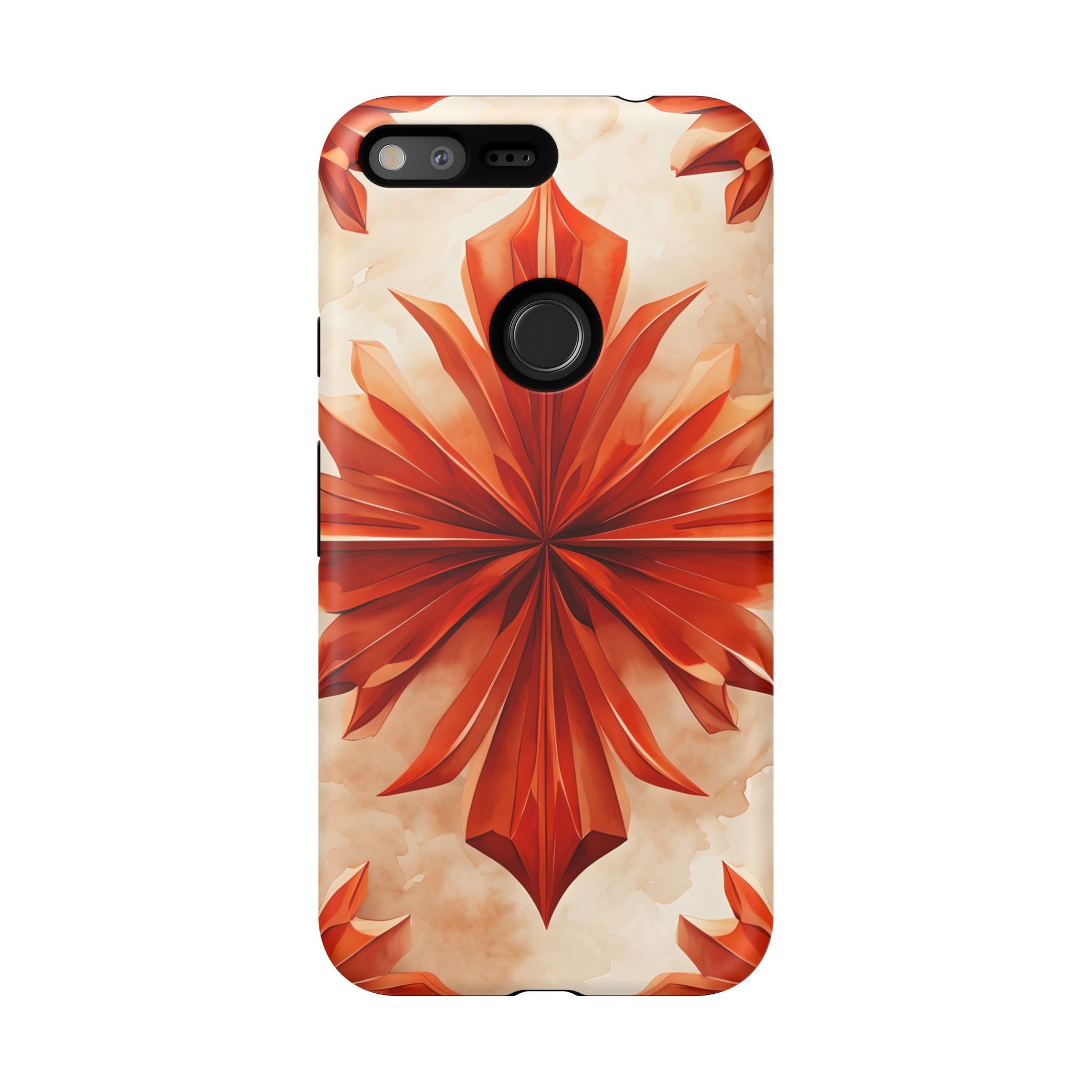Sunset Fleur Google Pixel XL - Kaleidoscope Collection of MagSafe Compatible - Vibrant Sunset Flower Design