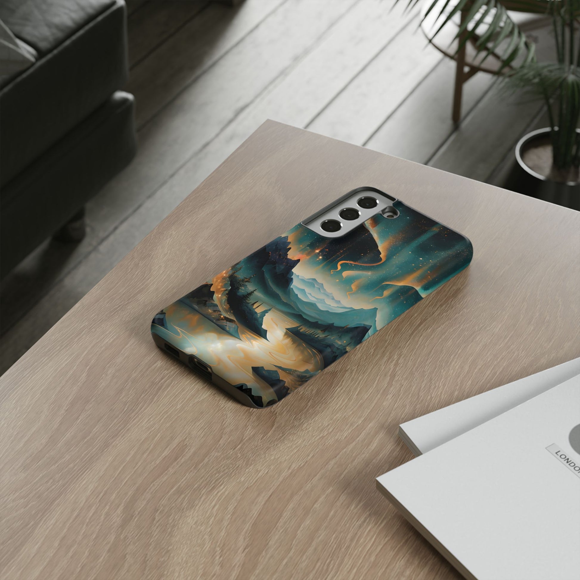 Aurora Dreamscape Samsung Galaxy S22 Plus Tough Case - Artistic Northern Lights Cover - Premium Abstract Design