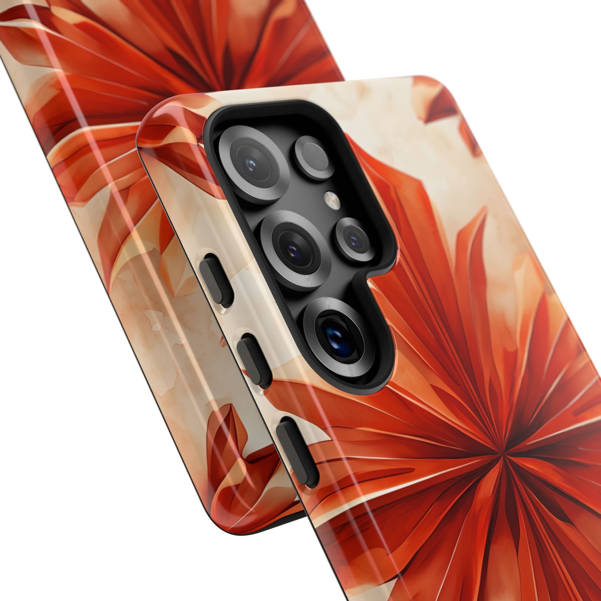 Sunset Fleur Samsung Galaxy S25 Ultra - Kaleidoscope Collection of MagSafe Compatible - Vibrant Sunset Flower Design