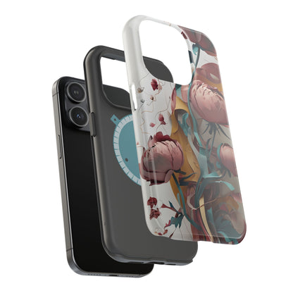 Blushing Peony Veil iPhone MagSafe Case