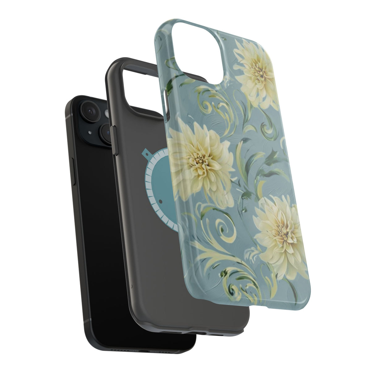 Golden Dahlia Trio iPhone MagSafe Case