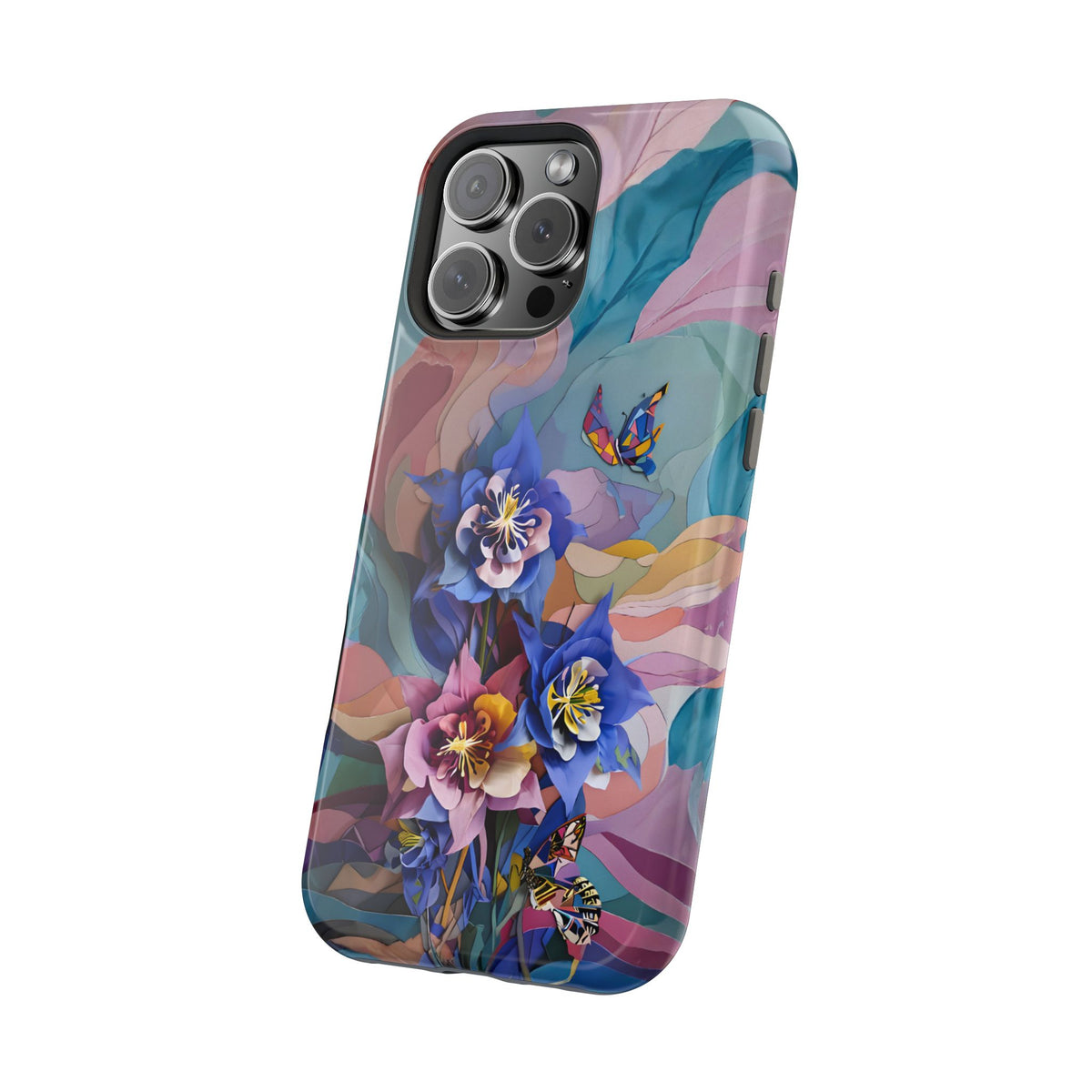 Blue Columbine Carnivale iPhone MagSafe Case