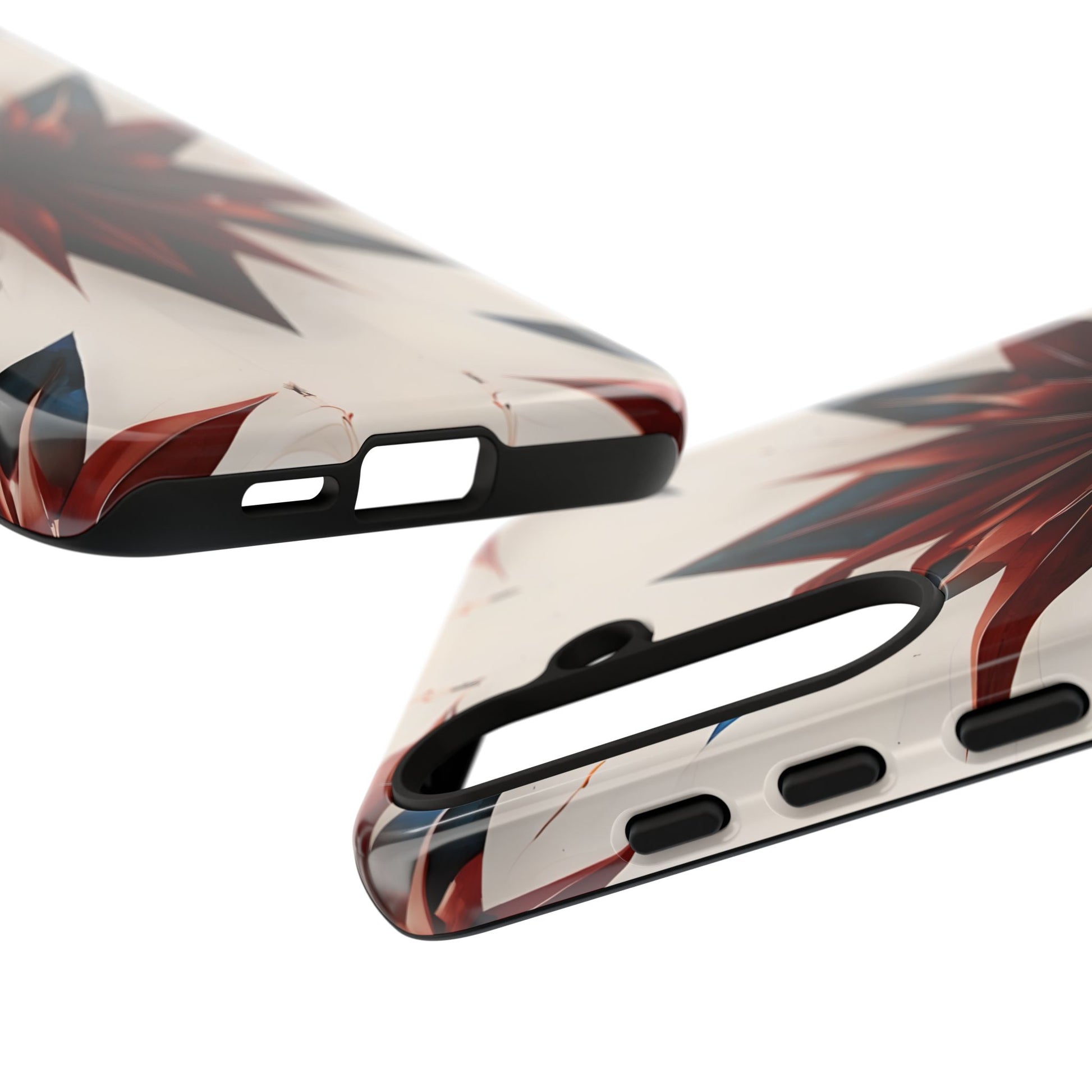 Garnet Starburst - Kaleidoscope Collection Gemstone Floral - Samsung Galaxy S24 Plus Tough Phone Case - Floral Burst Design