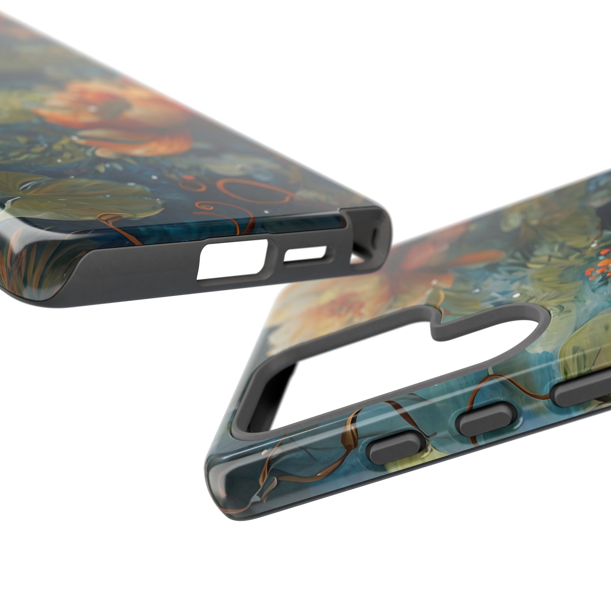 Waterlily Nocturne Samsung Galaxy S25 Ultra Case - Artistic Mountain Lake Design, Nature-Inspired Protective Cover, Elegant Gift for Outdoor Lovers