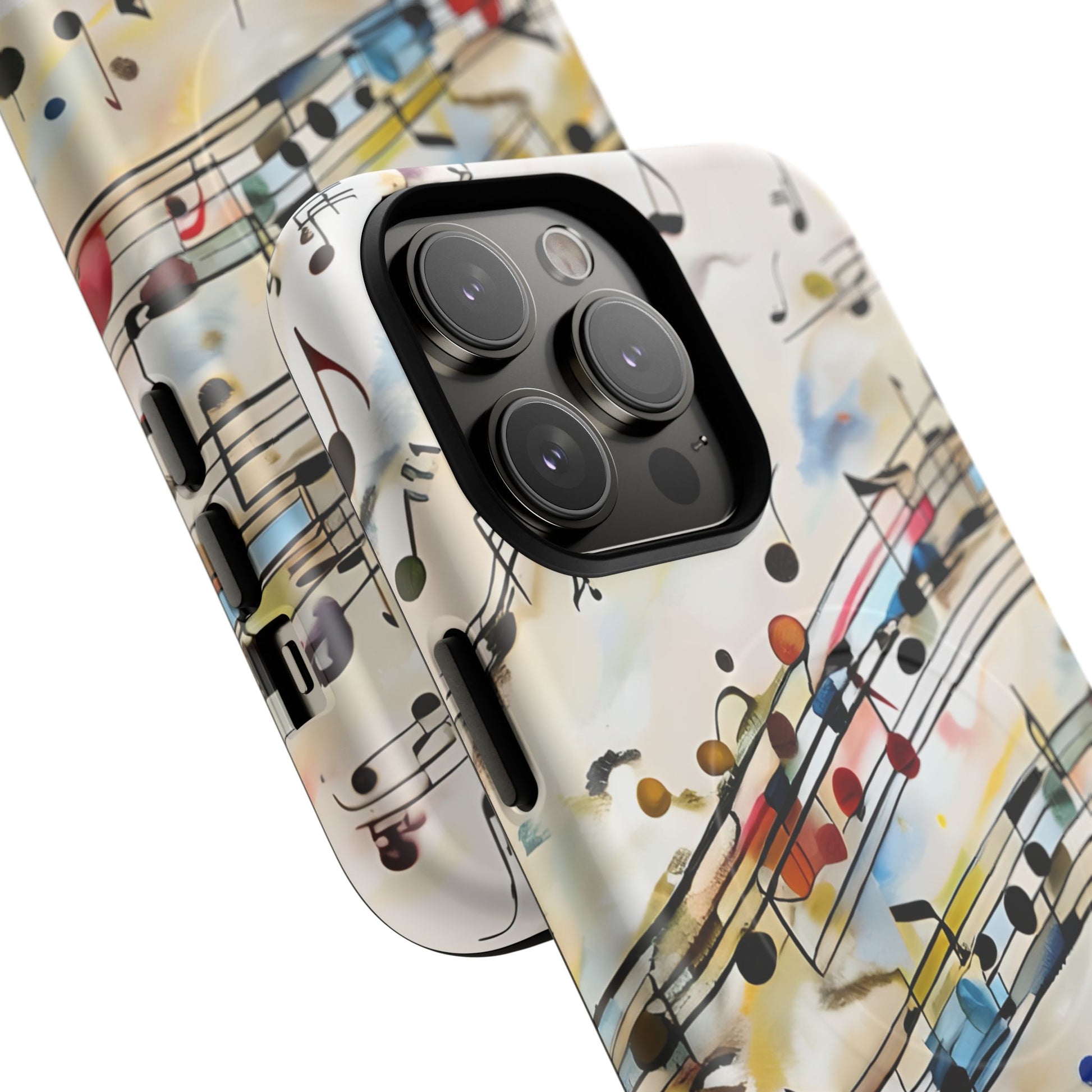 Melodic Flow Abstract Music Notes iPhone 14 Pro Max MagSafe Case