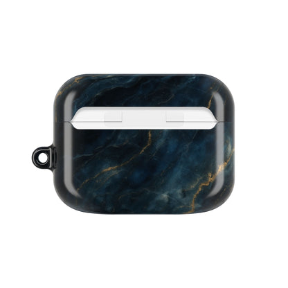 Midnight Marble AirPod Case - Navy & Gold Marble Earbud Cover for Gen 1, 2, 3, Pro Gen 1 & 2
