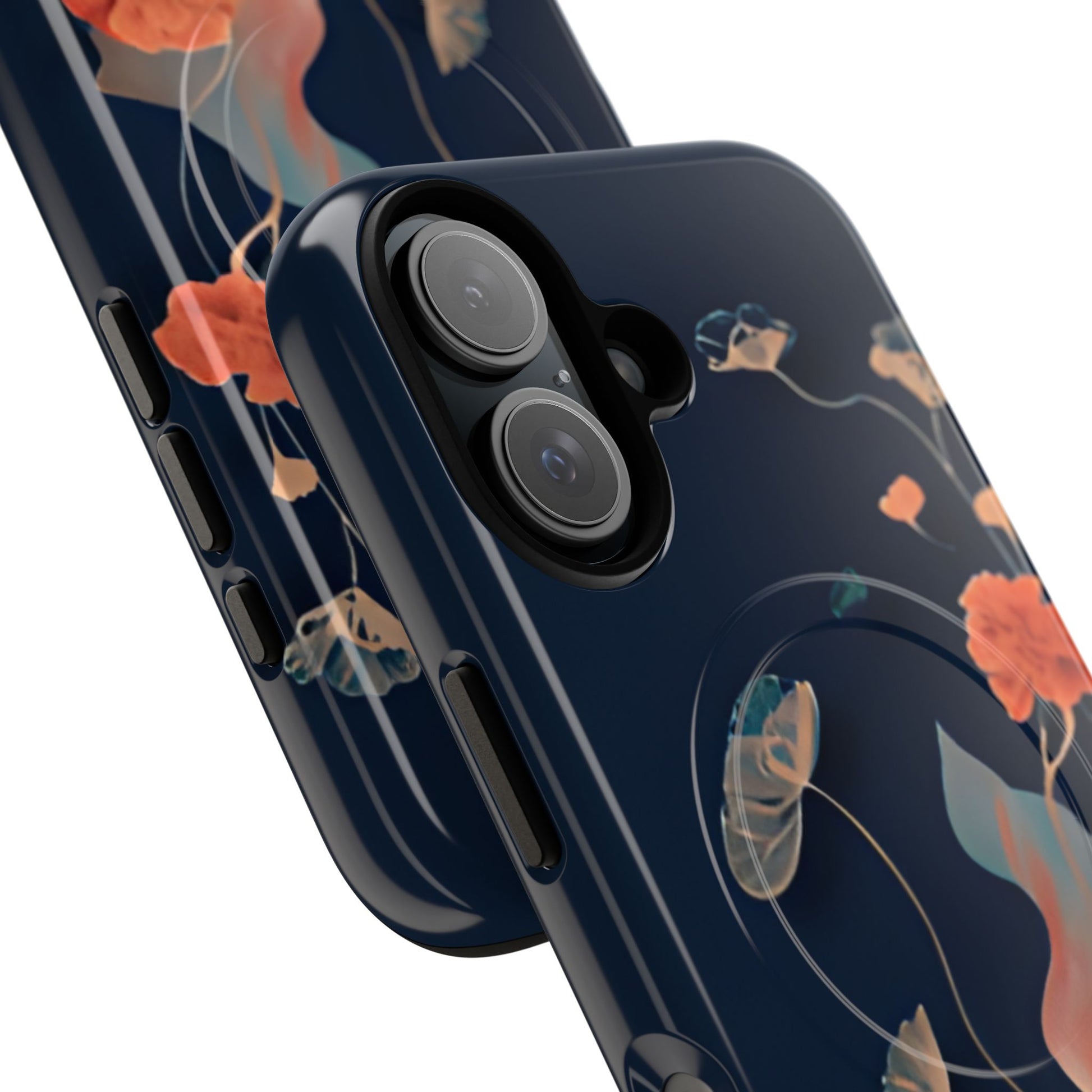 Lotus Reverie - Elegant Artistic Floral iPhone 16 MagSafe Phone Case - Painterly Lotus Blossom Design