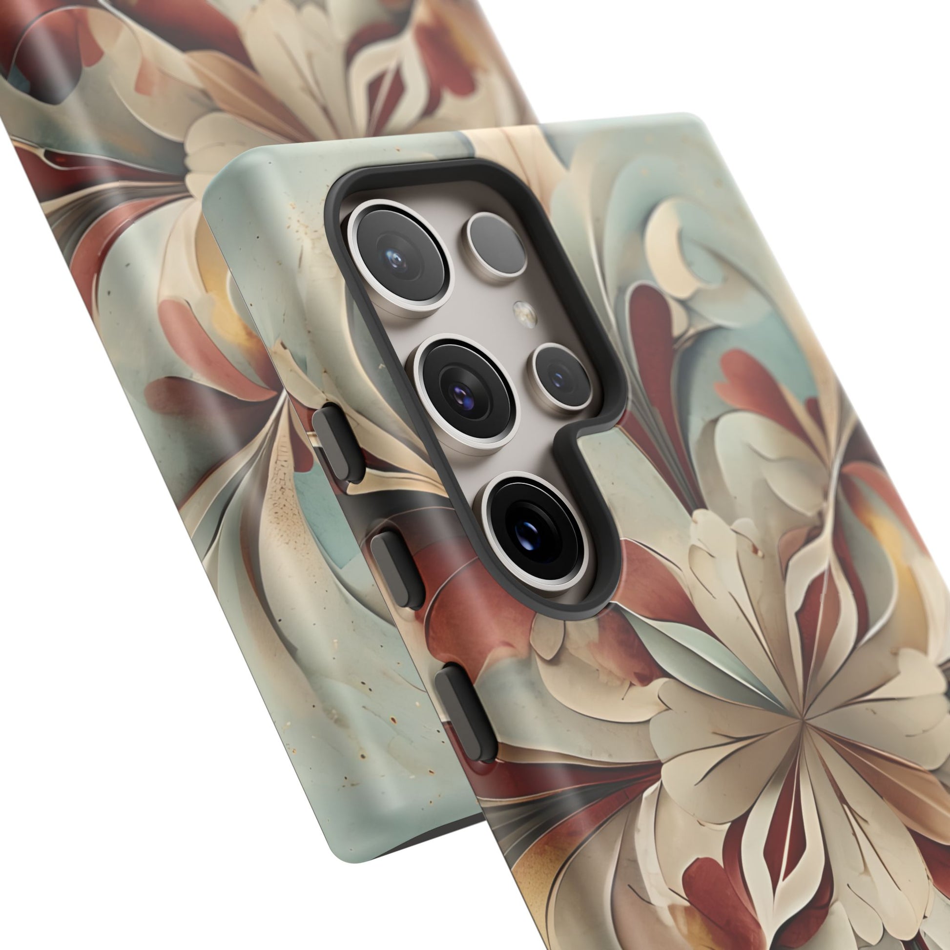 Vintage Baroque Blossom - Ornate Floral Art Samsung Galaxy S24 Ultra Tough Phone Case - Elegant Baroque-Inspired Design