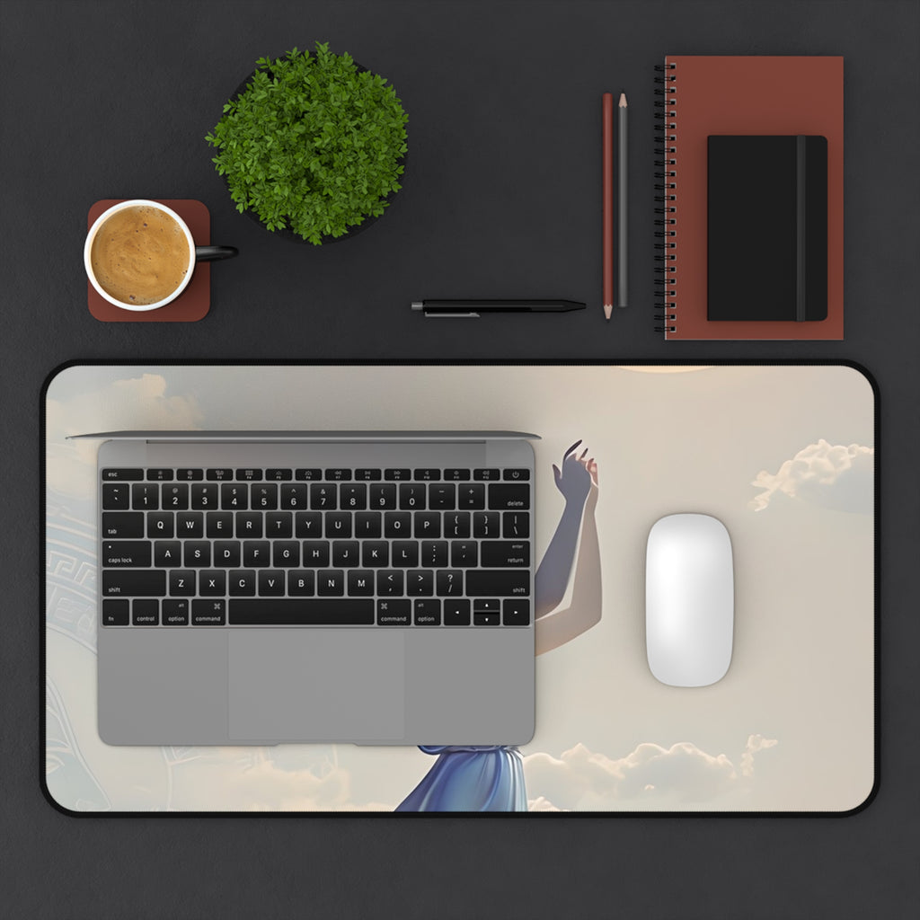 Moonlit Ascent Desk Mat - Premium Office Desk Pad, 3 Sizes Available, Artistic Workspace Protection