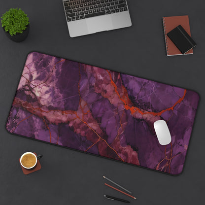 Amethyst Current Desk Mat - Premium Office Desk Pad, 3 Sizes Available, Artistic Workspace Protection