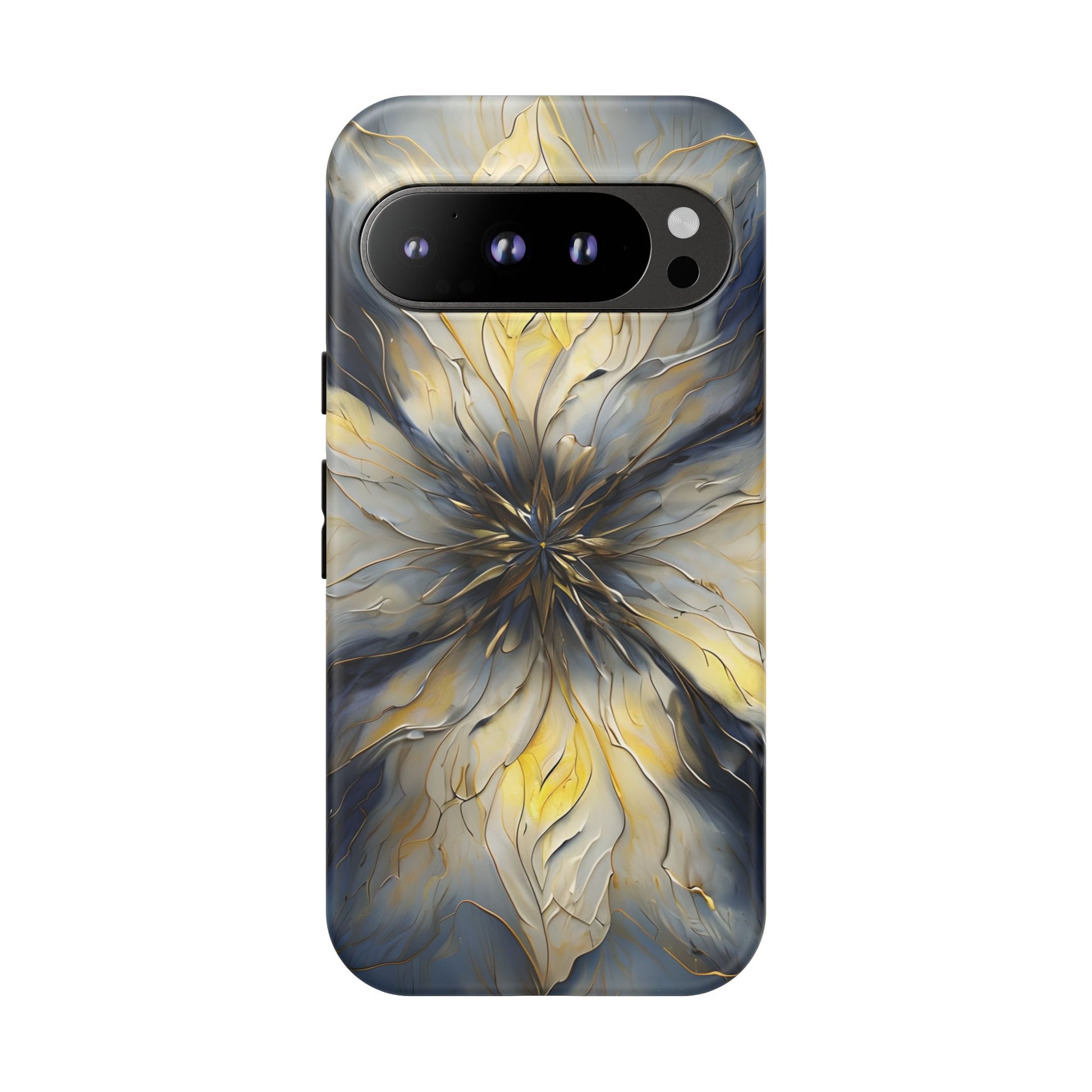 Luminous Petal Tough Case for Google Pixel 9 Pro - Premium Artistic Shockproof Cover, Elegant Protective Phone Case