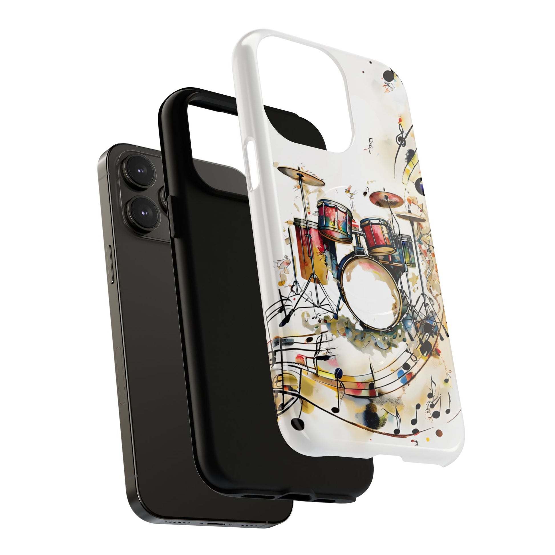 Beatline Abstract Drums & Music Notes iPhone 14 Pro Max MagSafe Case