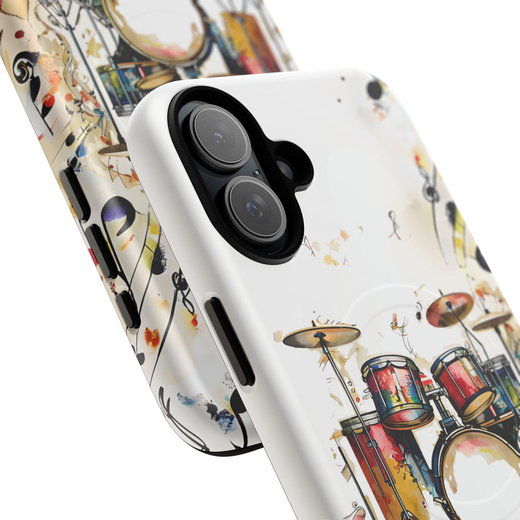 Beatline Abstract Drums & Music Notes iPhone 16 Plus MagSafe Case
