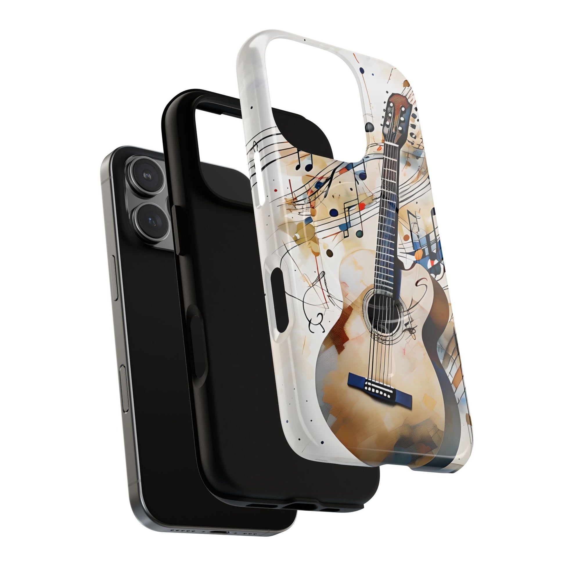 Strum and Flow Acoustic Guitar Art iPhone 16 Pro MagSafe Case