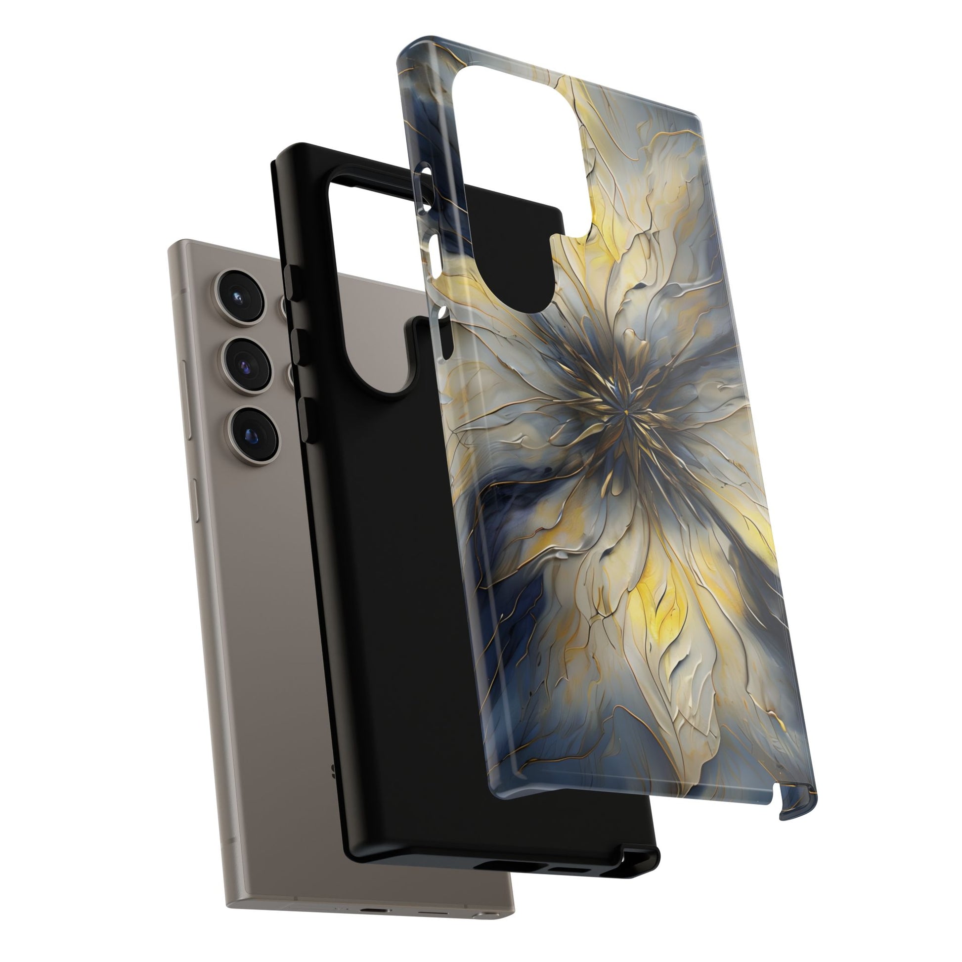 Luminous Petal Tough Case for Samsung Galaxy S24 Ultra - Premium Shockproof Designer Phone Cover