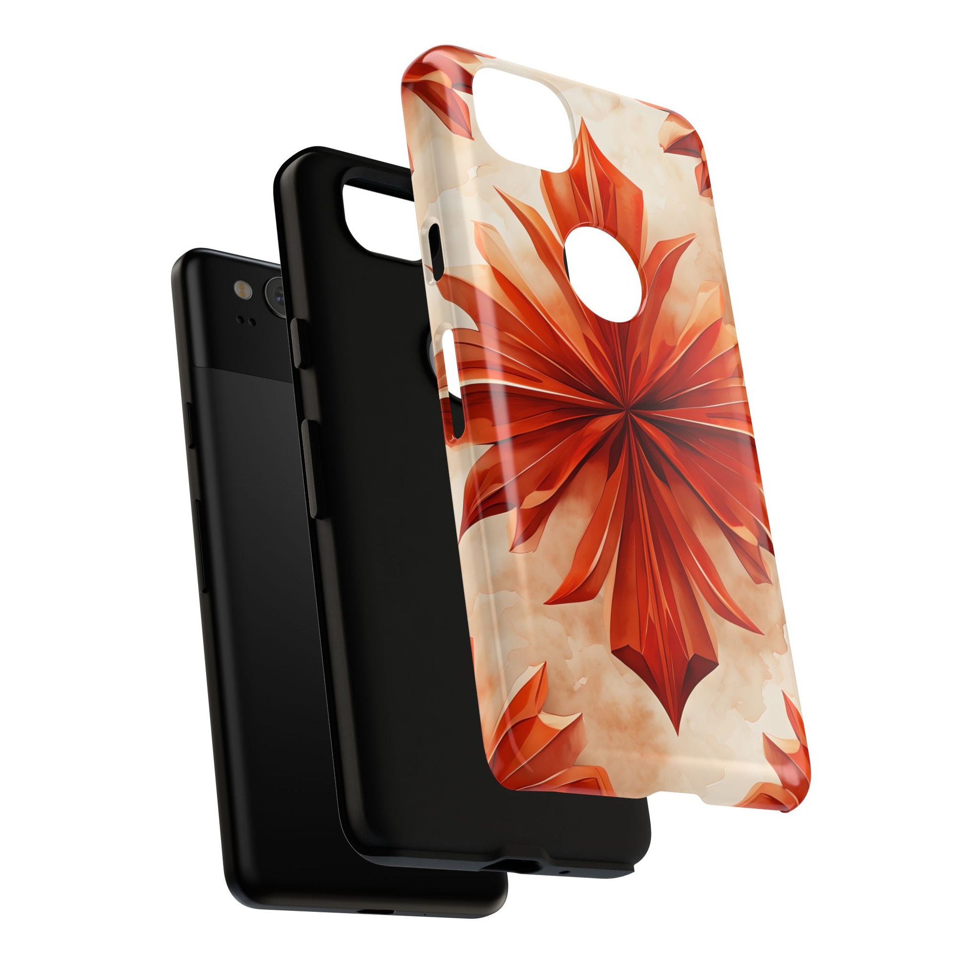 Sunset Fleur Google Pixel 2 - Kaleidoscope Collection of MagSafe Compatible - Vibrant Sunset Flower Design