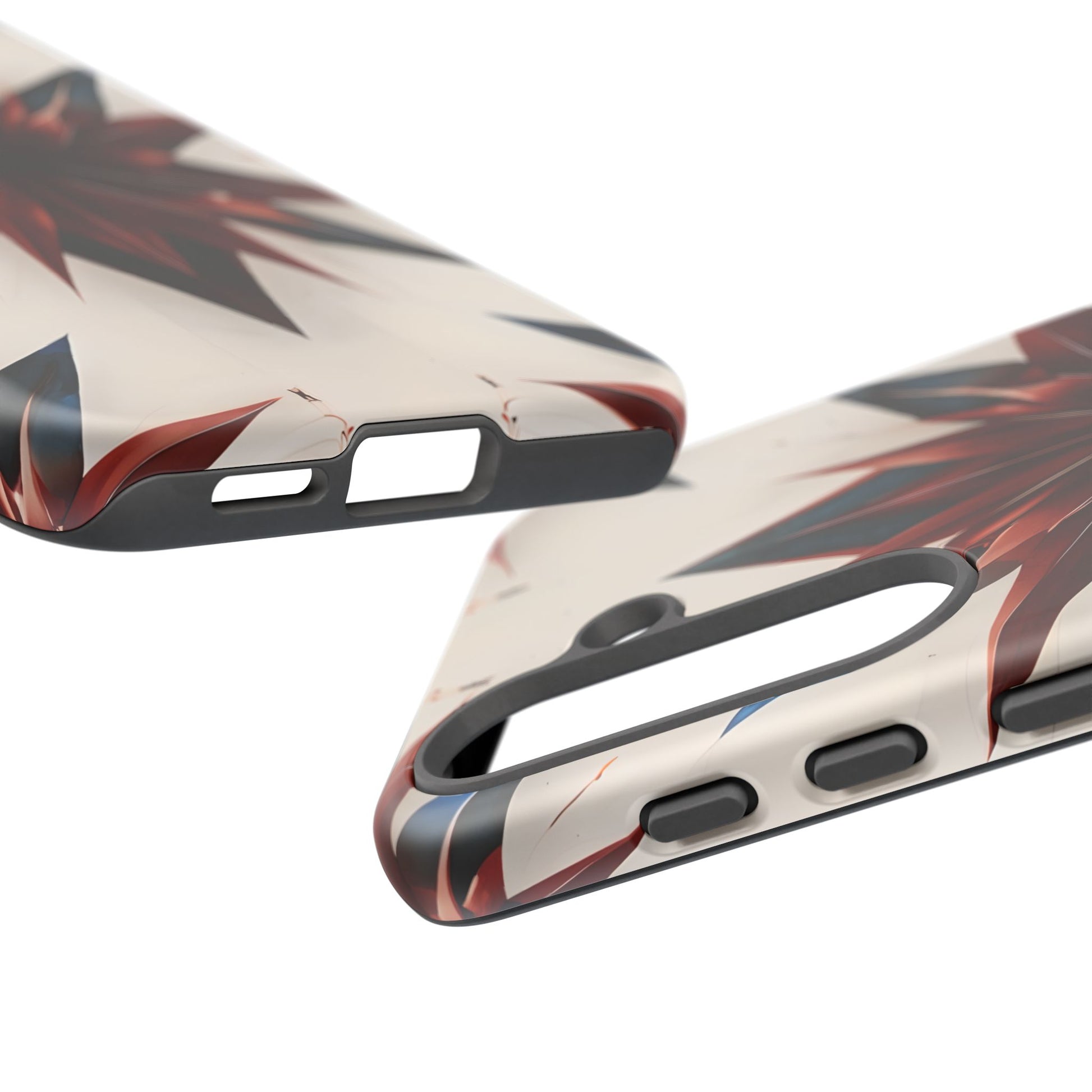 Garnet Starburst - Kaleidoscope Collection Gemstone Floral - Samsung Galaxy S25 Tough Phone Case - Floral Burst Design