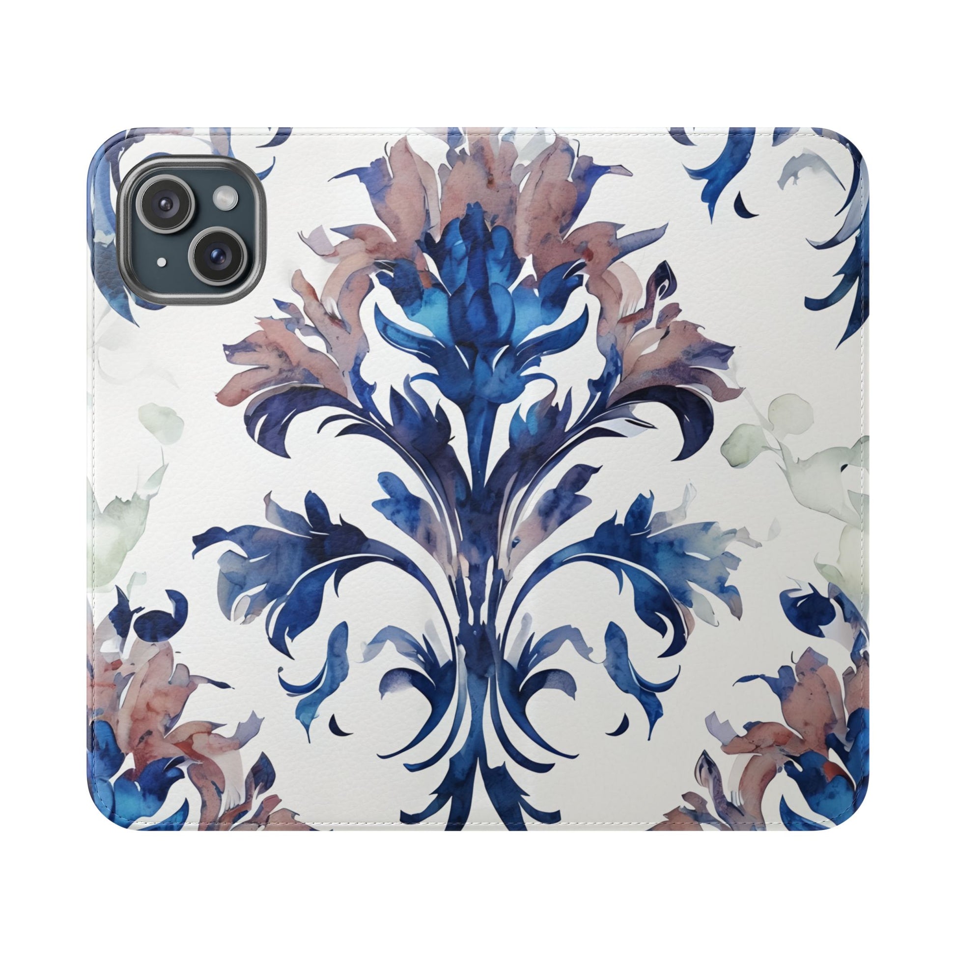 Delft Reverie - Abstract Wallet Phone Case for iPhone 15 Plus