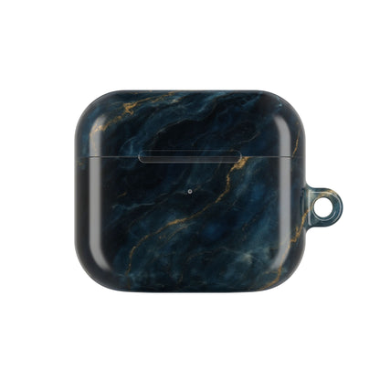 Midnight Marble AirPod Case - Navy & Gold Marble Earbud Cover for Gen 1, 2, 3, Pro Gen 1 & 2