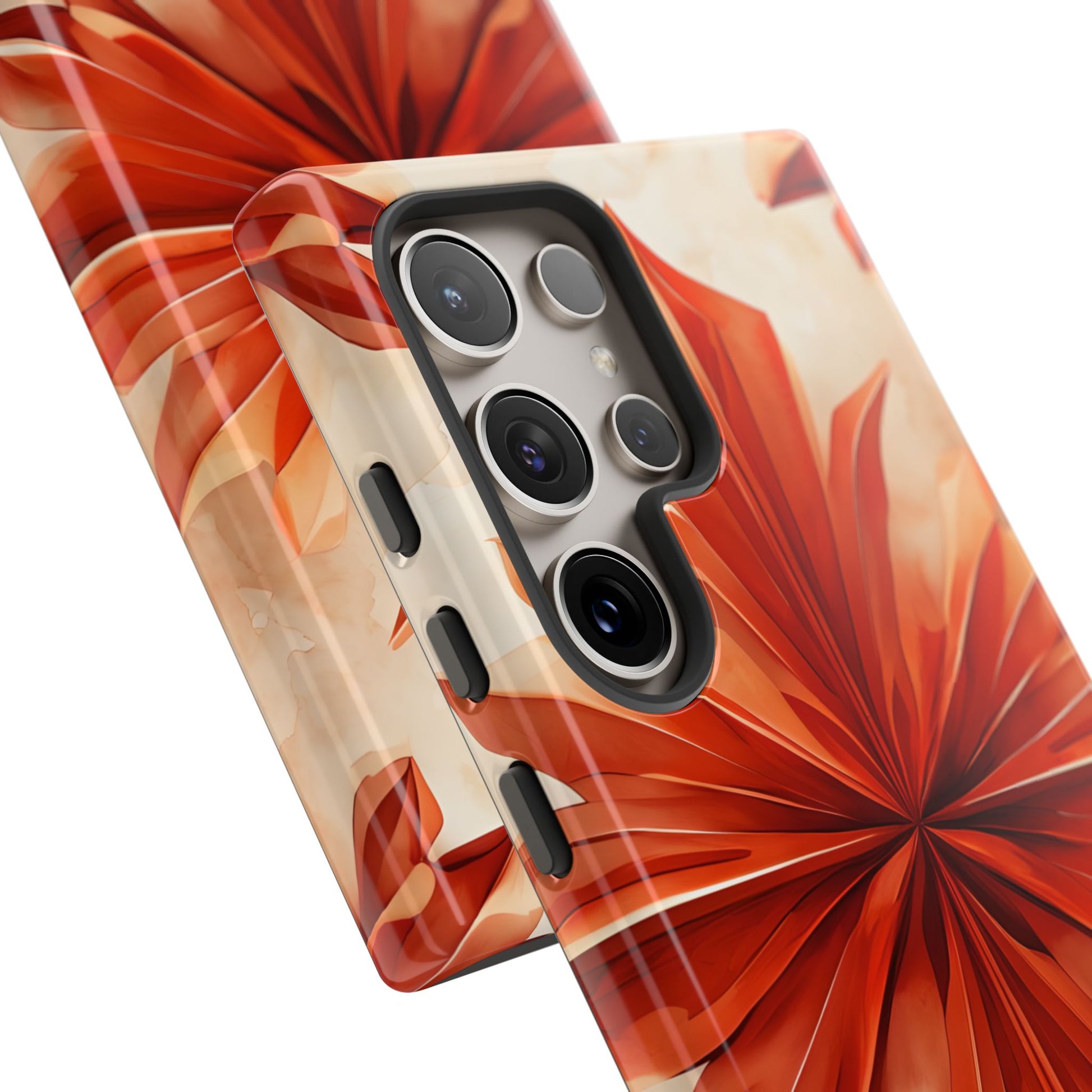 Sunset Fleur Samsung Galaxy S24 Ultra - Kaleidoscope Collection of MagSafe Compatible - Vibrant Sunset Flower Design