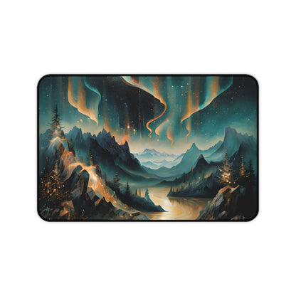 Aurora Dreamscape Designer Desk Mat - Premium Office Desk Pad, 3 Sizes Available, Artistic Workspace Protection