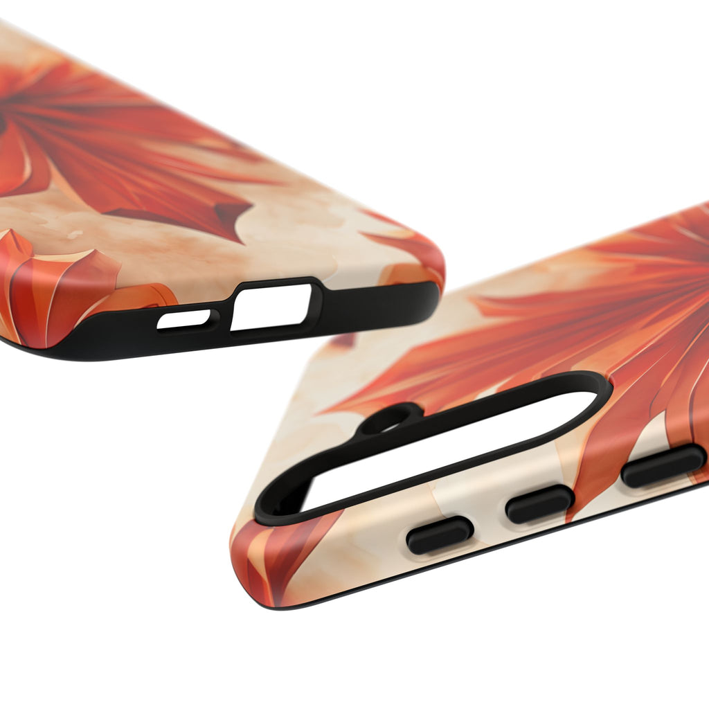 Sunset Fleur Samsung Galaxy S24 Plus - Kaleidoscope Collection of MagSafe Compatible - Vibrant Sunset Flower Design