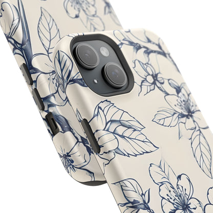Blossom Sketch iPhone MagSafe Case