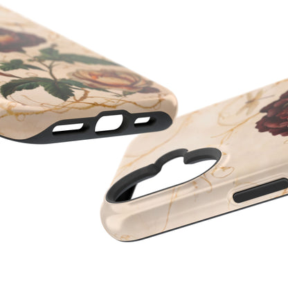 Vintage Burgundy Rose iPhone MagSafe Case