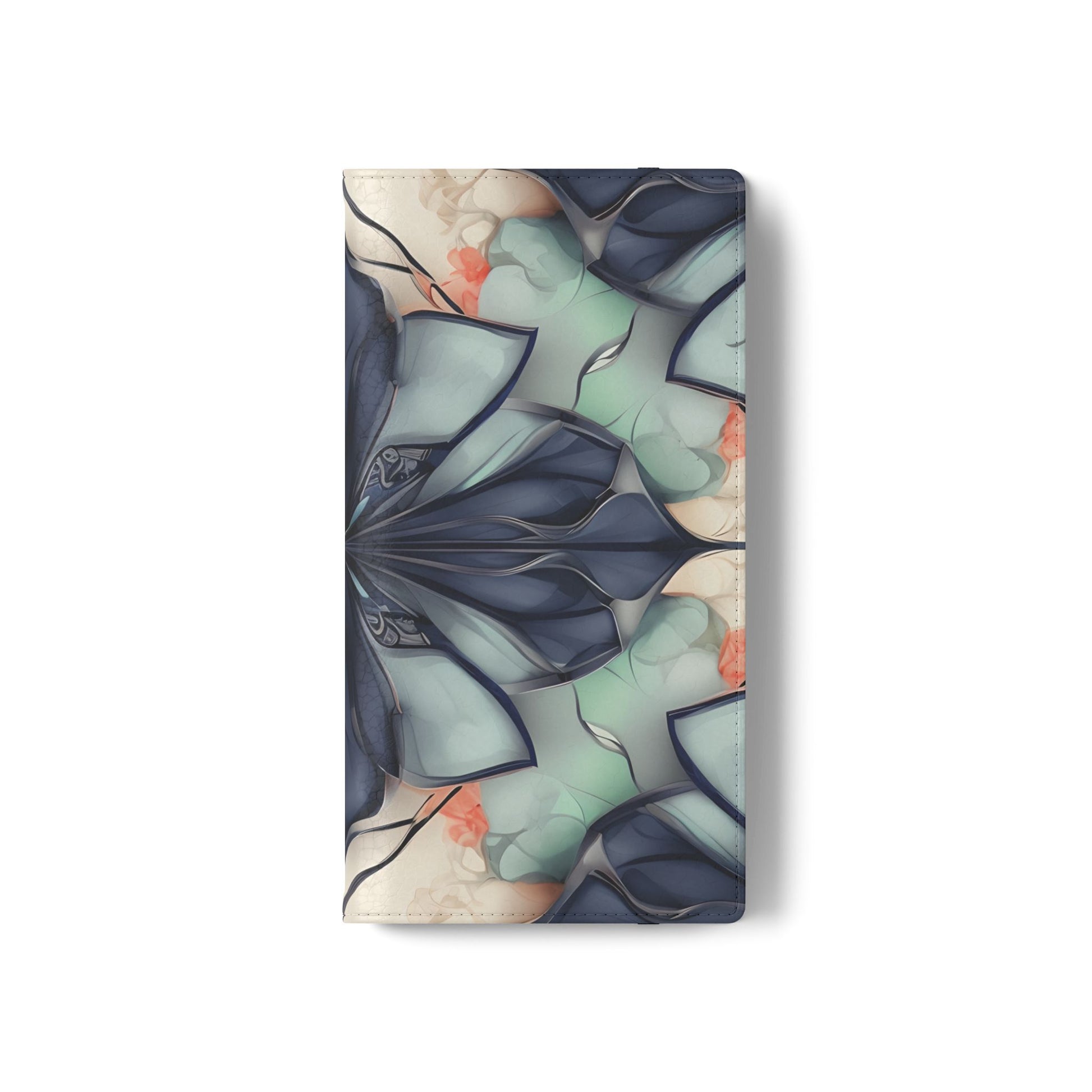 Midnight Mosaic - Abstract Floral Flip Phone Case for Samsung Galaxy S22 Ultra