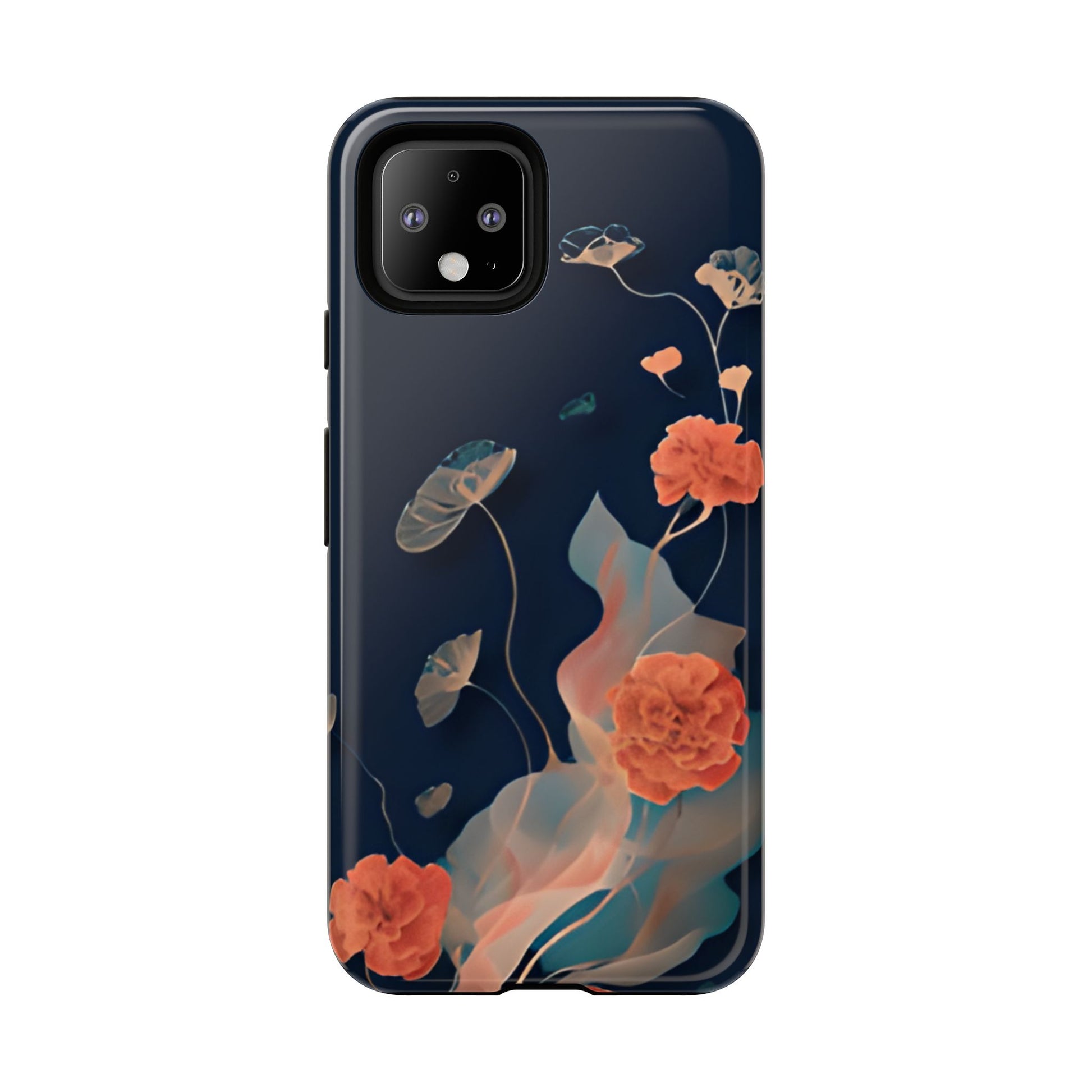 Lotus Reverie - Elegant Artistic Floral Google Pixel 4 Tough Phone Case - Painterly Lotus Blossom Design