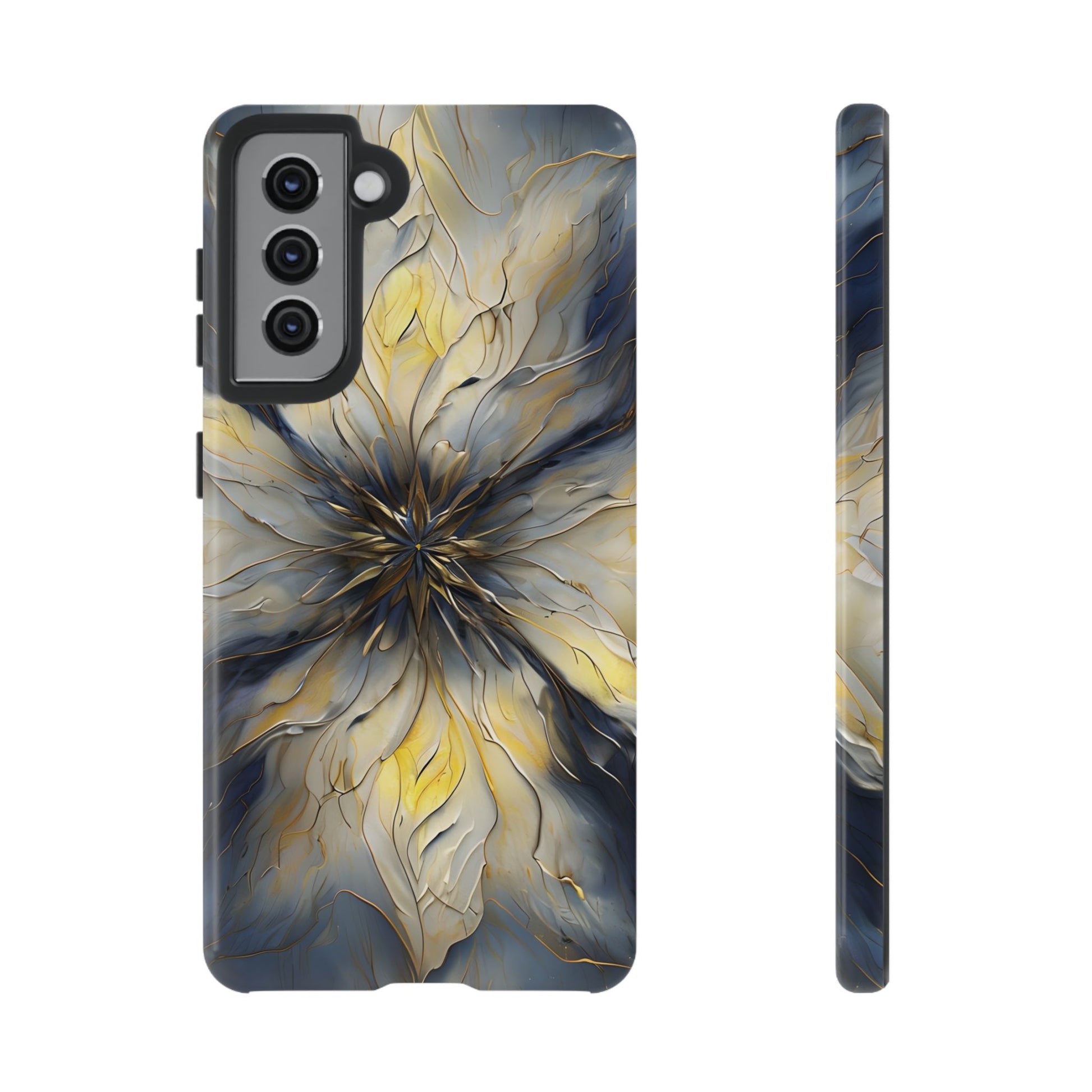 Luminous Petal Tough Case for Samsung Galaxy S21 - Premium Shockproof Designer Phone Cover