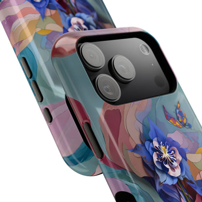 Blue Columbine Carnivale iPhone MagSafe Case